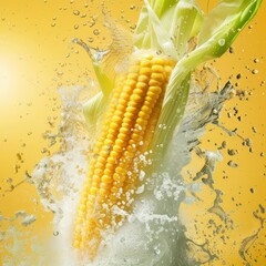 Wall Mural - Photo of a fresh corn