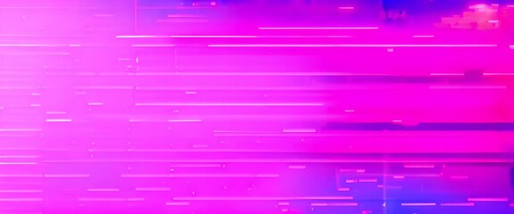 Wall Mural - Abstract background with interlaced digital glitch and distortion effect. Futuristic cyberpunk design. Retro futurism, webpunk, rave 80s 90s cyberpunk aesthetic techno neon colors 