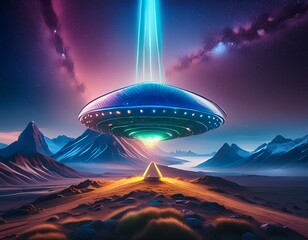 Wall Mural - alien signal received from outer space