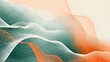 © Ziyan Yang - Retro orange green white grainy gradient background noise texture effect summer poster design seamless colors teal abstract wave pattern. Abstract modern gradient web banner