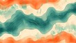 © Ziyan Yang - Retro orange green white grainy gradient background noise texture effect summer poster design seamless colors teal abstract wave pattern. Abstract modern gradient web banner