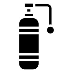 Wall Mural - oxygen tank icon 