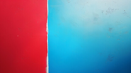 Wall Mural - Blue and red paint background.