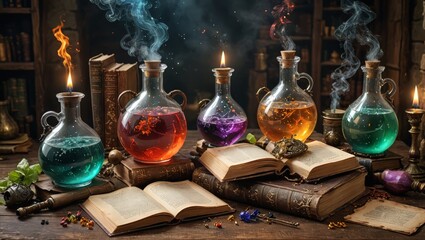 Magical Potions and Ancient Books