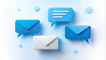 Direct Messages (DMs) Interface on White Background
