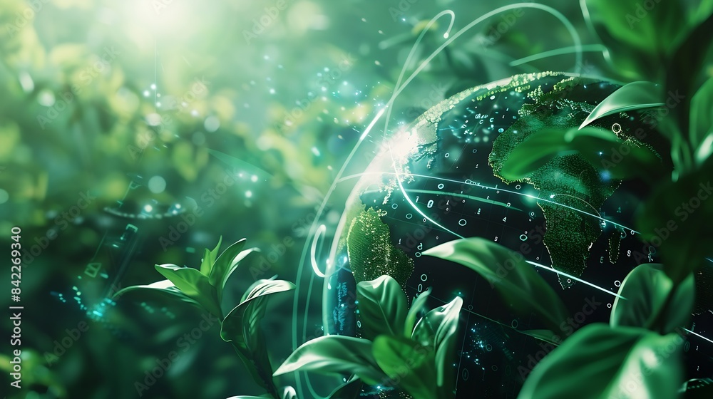 Green technology Environmental technology concept Sustainable ...