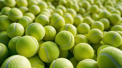 Spectacular Texture created from a lot of tennis balls top view