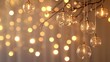 © khoirul - Warm decorative hanging lights with bokeh effect
