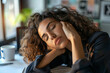© Emanuel - Exhausted young businesswoman asleep while working in the office