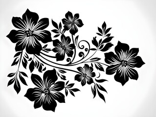 Wall Mural - black and white background