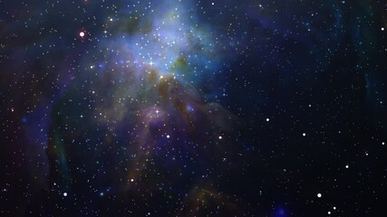 Wall Mural - Nebula and stars in space ultra HD.