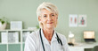 © HockleyMedia24/peopleimages.com - Hospital, doctor and portrait of mature woman with stethoscope for medical career, support and health. Clinic, healthcare and happy person for cardiology consultation, pulmonary service and wellness