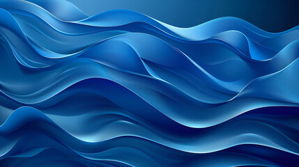 Abstract smooth blue vector wave and navy wallpaper