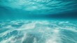 © The Little Hut - Tropical blue ocean with white sand underwater in Hawaii : Generative AI