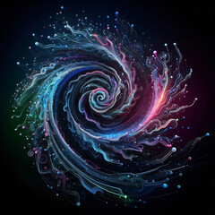 Poster - Abstract Colorful Swirl for Digital Art and Design