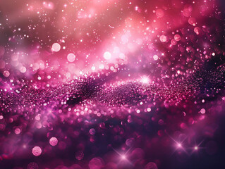 Poster - Pink Glitter Background with Lights for Festive and Celebration