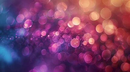 Poster - A colorful bokeh effect, created by photographing a subject with a shallow depth of field, resulting in a dreamy and abstract background.