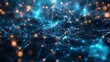 © nopommajun - Dynamic digital representation of a mesh network with vibrant connection points and a sense of motion, symbolizing energy and flow
