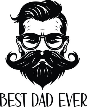 Best dad ever, Fathers day vector