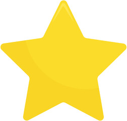 Wall Mural - Star icon vector illustration isolated on white background.