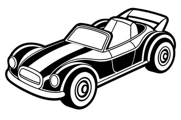 Wall Mural - Simple vector of a car for sticker or design item