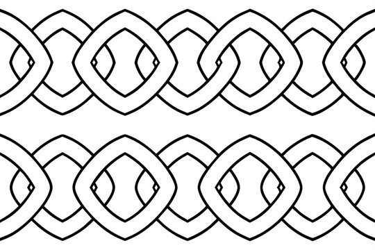 Vector illustration of celtic knot pattern