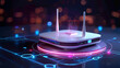 © Atchariya63 - Modern wireless router with glowing antennas on a futuristic digital background.