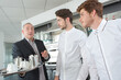 © auremar - apprentices barmen training serving coffee with teacher
