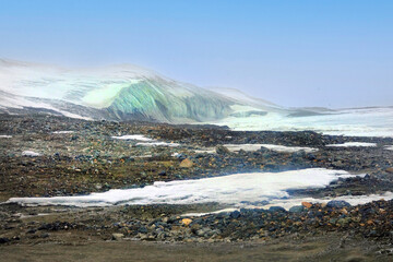 Canvas Print - Norway. The landscapes of Svalbard in Springtime