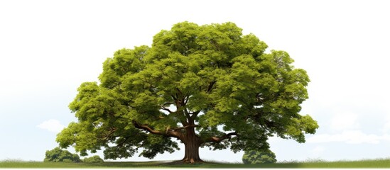 Sticker - trees placed on their own in a photo with a blank background for adding text or other images - a cop
