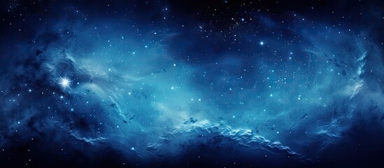 Wall Mural - starry sky captured with a long exposure photography technique, showcasing space stars against a dar