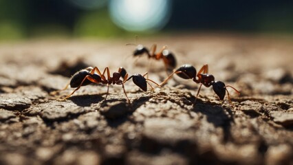 Chemical Signaling Among Ants for Communication and Coordination
