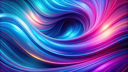 Wall Mural - A vibrant abstract digital wallpaper with swirling gradients of blue, purple, and pink, creating a mesmerizing and futuristic aesthetic, digital wallpaper, abstract, gradient, blue, purple