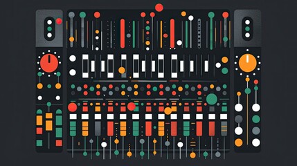 A vibrant switchboard illuminates with colorful buttons and lights, each representing a different function or action.