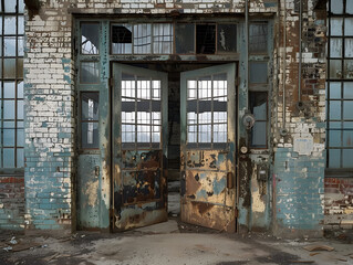 Wall Mural - Forgotten Spaces: Exploring the Haunting World of Decaying Structures