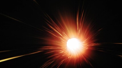 Wall Mural - Futuristic Animated Wormhole Tunnel Loop 