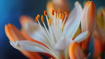 Poster - Anther details in flower with background blurred