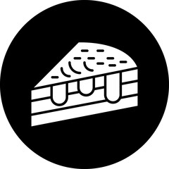 Wall Mural - Vector Design Cake Slice Icon Style