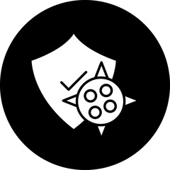 Sticker - Vector Design Virus Protection Icon Style