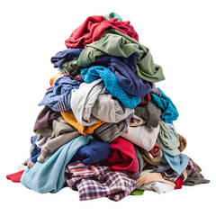 pile of dirty laundry transparent background