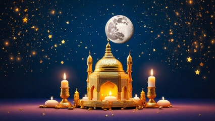 Wall Mural - candles in the church