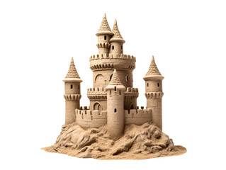 a sand castle on a hill