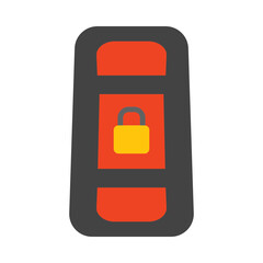 Keyless Flat Icon