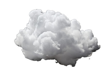 Canvas Print - White cloud on transparent or white background