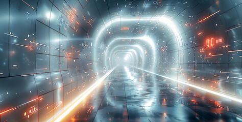 Aufkleber - A background with a full sense of technology. Don't have too many complex elements. The background should have a sense of speed. Generative AI.