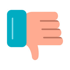 Thumbs Down Flat Icon