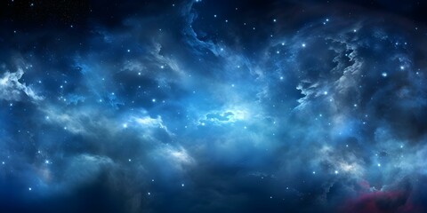Wall Mural - 360degree panoramic background of space with nebula and stars in hdr. concept space photography, neb