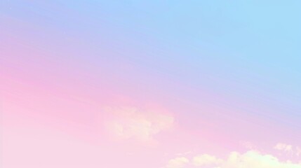 Poster - A soft pastel gradient background transitioning smoothly from light pink to baby blue, perfect for a serene and calming atmosphere.
