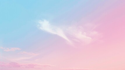 Poster - A soft pastel gradient background transitioning smoothly from light pink to baby blue, perfect for a serene and calming atmosphere.