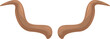 © nsit0108 - Pair of brown animal horns are pointing upwards, showcasing the power and majesty of nature